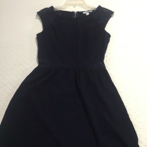 Navy blue knee length dress